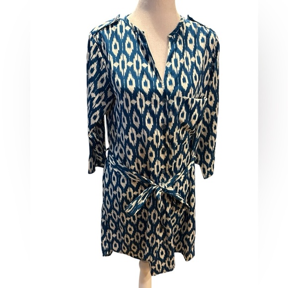 Maeve Chic Blue Patterned Dress size S - Picture 2 of 13